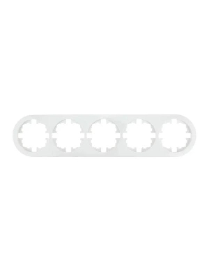 Рамка 5-м OSEN горизонт. круглая бел. LEZARD 744-0200-150