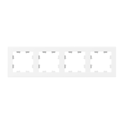 Рамка 4-м Эпика пластик бел. EKF UP1-FPW-04