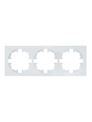 Рамка 3-м OSEN горизонт. квадрат бел. LEZARD 743-0200-148