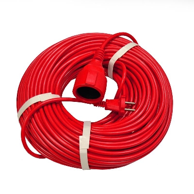 Удлинитель-шнур 1х50м без заземл. 10А IP20 2.2кВт ПВС 2х1 DOMTOK 2505