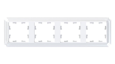 Рамка 4-м AtlasDesign Antique универс. бел. SE ATN100104