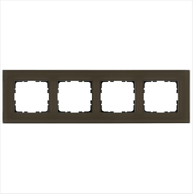 Рамка 4-м G-Glass стекло каперсовый Jasmart G1004GT