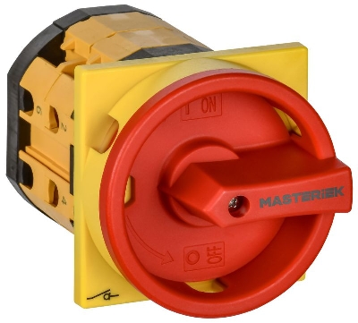 Переключатель кулачковый40А (сх. 10) закрытая рукоятка авар. IEK MI-CS12-040-010