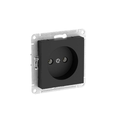 Розетка AtlasDesign 16А без заземл. без шторок быстрозажим. клем. механизм карбон SE ATN001041S