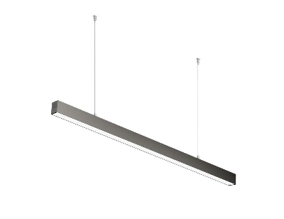 Светильник светодиодный ДПО/ДСО TS 02 S 48 OP 840 L1500 BK 1500х60х60 мм 40Вт 4000К IP20 подвесной линейный в компл. с тросом 3м черн. Русский Свет 11050224515