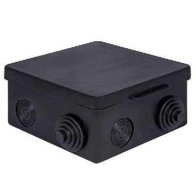 Коробка распаячная KMP-030-014 с крышкой 100х100х50 8 мембранных вводов IP54 черн. EKF plc-kmr-030-014-2b