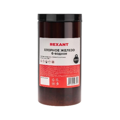 Железо хлорное 6-ти водное 1000гр банка Rexant 09-3882