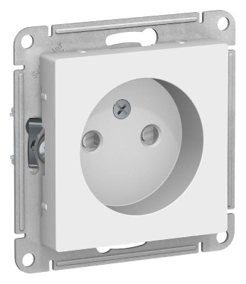 Розетка AtlasDesign 16А без заземл. защ. шторки механизм лотос SE ATN001349