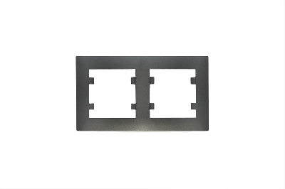 Рамка 2-м Karea RIZZ STAR дым. металлик Makel 88050702