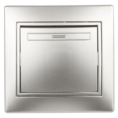 Переключатель промежуточный 1-кл. СП Plano 1-108-03 10А IP20 250В алюм. Intro Б0053820