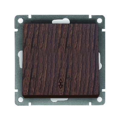 Переключатель проходной 1-кл. СП Афина 10А IP20 механизм венге Universal A0025-V