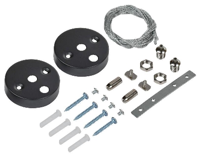 Комплект для подвесного монтажа для свет. LED лин. черн. IEK LT-LDCKD-KPM-K47