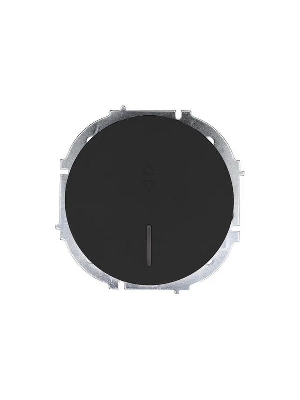 Выключатель проходной 1-кл. СП OSEN 10А IP20 с подсветкой механизм черн. бархат LEZARD 743-4288-114