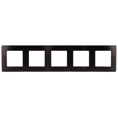 Рамка 5-м 12-5105-06 сатин черн. Эра Б0052544