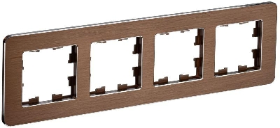 Рамка 4-м BRITE РУ-4-1-Бр метал. коричн. RE AL IEK BR-M42-M-21-K30