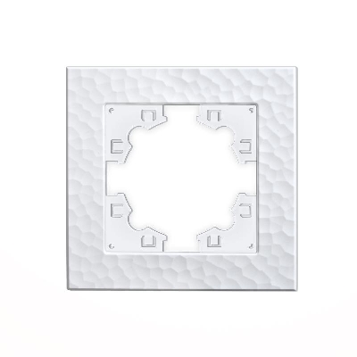 Рамка 1-м Афина фактурная бел.Universal A10053