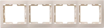 Рамка 4-м КВАРТА РГ-4-ККм горизонт. крем. GENERICA EMK40-K33-DM