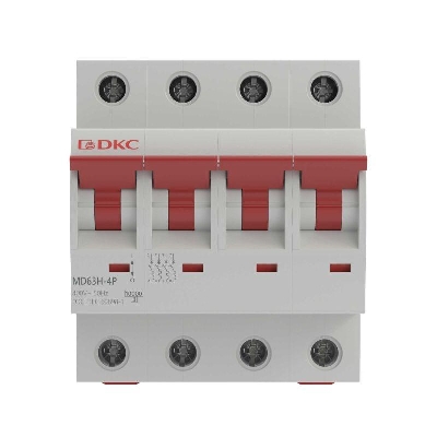 Выключатель автоматический модульный max типа MD63H 10кА 4п C 4А YON MD63H-4PC4