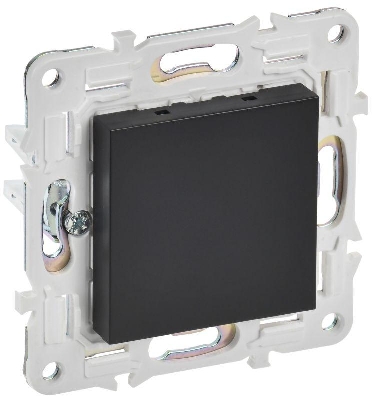 Заглушка с суппортом SKANDY SK-C01Bl черн. IEK SK-PL10-K02