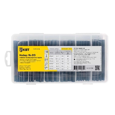 Набор клеевой термоусадочной трубки №20 КВТ 86582