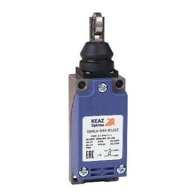 Выключатель концевой OptiLiS D4V-8122Z толкатель роликовый поперечный метал. XCKP2103P16 КЭАЗ 378685