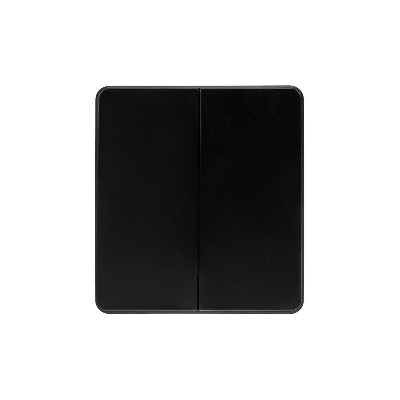 Выключатель 2-кл. СП ROUND MIELE 10А оникс Kranz KR-78-0706-3