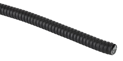 Металлорукав Р3-Ц-ПВХнг в ПВХ изоляции черн. d22мм с протяжкой (уп.50м) Эра Б0058938