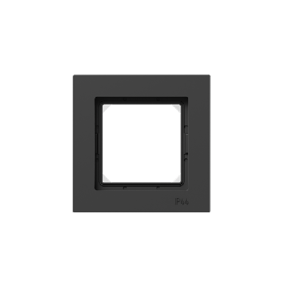Рамка 1-м Эпика IP44 пластик черн. EKF UP1-FPB-01-44