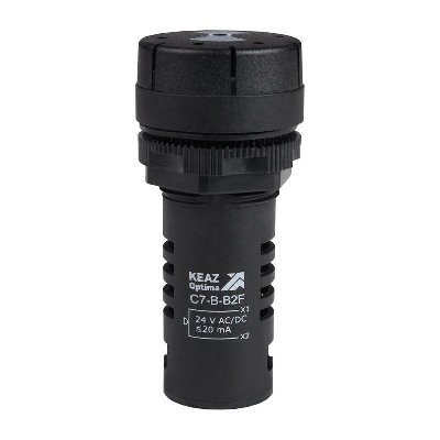 Зуммер с непрерывным сигналом OptiSignal Compact D22 С7-B-B2C черн. 24В AC/DC КЭАЗ 362181