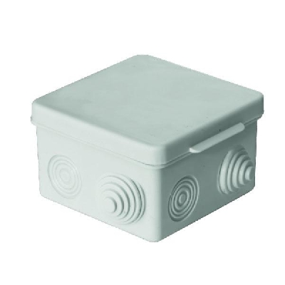 Коробка распаячная ОП 80х80х50мм с гермовводами сер. Урал Пак КО-52017080-100