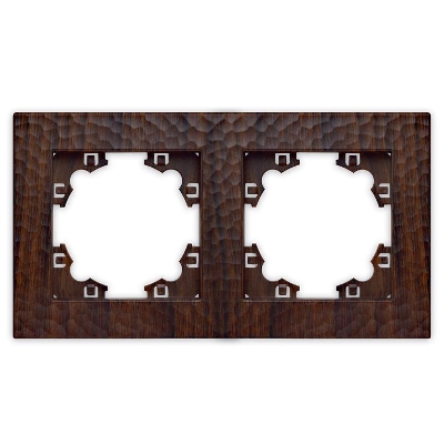 Рамка 2-м Афина фактурная универс. венге Universal A10044-V