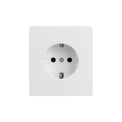 Розетка 1-м СП ROUND MIELE 16А с заземл. защ. шторки перламутр Kranz KR-78-0701-1