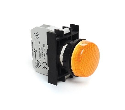 Арматура сигнальная для неоновой лампы (без лампы) желт. EMAS B030XS