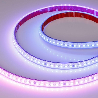 Лента светодиодная SPI-PS-A120-12mm 24V RGB-PX6-BPT 23Вт/м IP67 2835 герметичная бегущий огонь (уп.5м) Arlight 049452