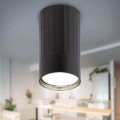 Светильник OL32 BK MR16 GU10 IP20 настенно-потолочный спот черн. ЭРА Б0056376