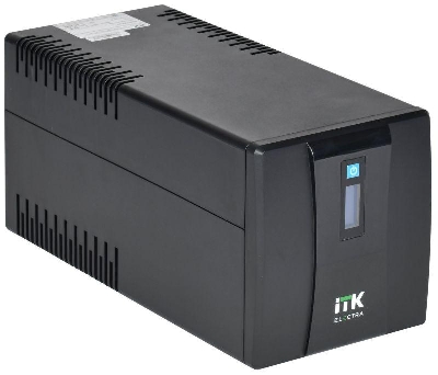 Источник бесперебойного питания ELECTRA ET 1.2кВ.А/720Вт с АКБ 2х7А.ч USB Schuko ITK EET-1200VA-1-002-S