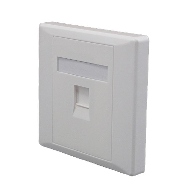 Панель лицевая 1 порт 80х80 Keystone шторка (DIY) SUPRLAN 10-0333-1