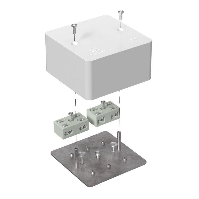 Коробка огнестойкая разветвительная для кабель-канала 40-0460-FR6.0-4-4-Р Е15-Е60 85х85х45 Промрукав 40-0460-FR6.0-4-4-Р