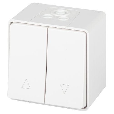 Переключатель Эксперт 11-1508-01 для жалюзи кнопочный IP55 10АХ-250В ОУ бел. Эра Б0063251