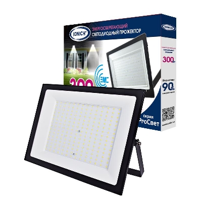 Прожектор светодиодный IFL-300-865-BL-IP65-ProСвет 300Вт 6500К IP65 27000лм IONICH 1659