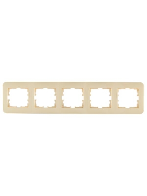 Рамка 5-м ASTI горизонт. крем. LEZARD 7081-0300-150
