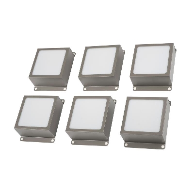 Светильник светодиодный PPL 089/G OPAL 42Вт 6500К IP40 6х(89х89х40мм) GREY ДВО/ДПО домино в потолок Грильято (комплект 6шт) Pro JazzWay 5060173