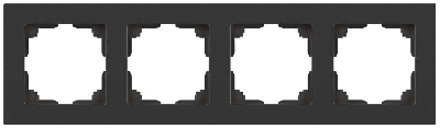 Рамка 4-м СП Accent 6-504-07 графит Intro Б0063718