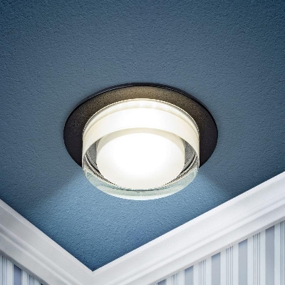 Светильник декоративный DK107 BK MR16 GU5.3 встраив. черн. ЭРА Б0058397