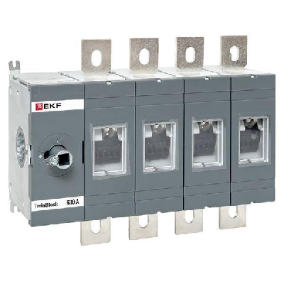 Рубильник 4п 630А без рукоятки управления TwinBlock EKF tb-s-630-4p