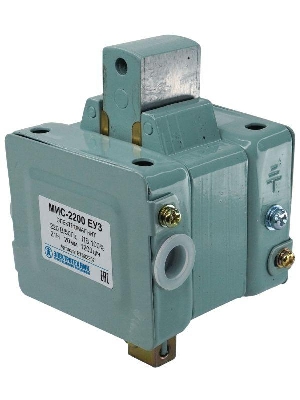 Электромагнит МИС-2200 ЕУ3 220В толкающее исполнение ПВ 100% IP20 с жесткими выводами Электротехник ET502257