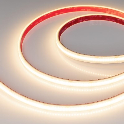 Лента светодиодная RTW-PS-A240-12mm 24V Warm 3000К 19Вт/м IP67 CRI>90 герметичная (уп.5м) Arlight 052645