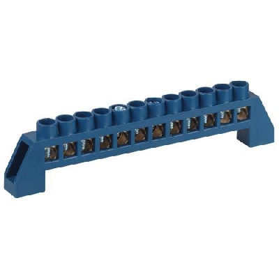 Шина N ноль в изоляторе ШНИ-6х9-12-Д син. NO-224-60 Эра Б0062968