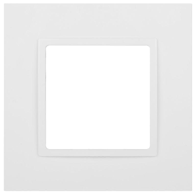 Рамка 1-м Elegance 14-5001-01М для розеток и выключателей матов. бел. Эра Б0065794