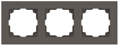 Рамка 3-м СП Accent 6-503-09 титан Intro Б0063793